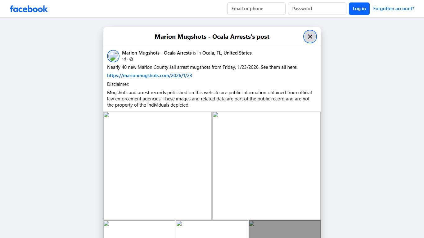 Nearly 40 new Marion... - Marion Mugshots - Ocala Arrests Facebook